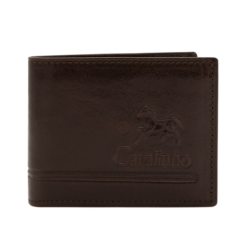 CAVALINHO  Trifold Leather Wallet - (28610529) - Handmade In Portugal & Rfid Protected In Brown