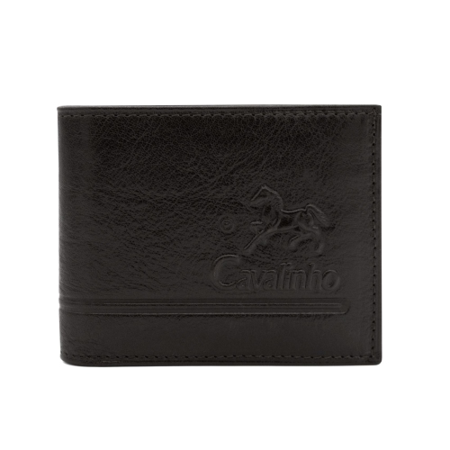 Cavalinho Trifold Leather Wallet - Black - handmade in Portugal & RFID protected
