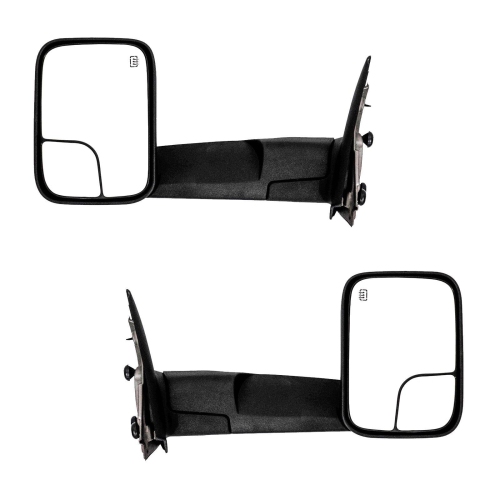 Galaxy Auto 2002-2008 Dodge Ram 1500 & 2003-2009 Ram 2500/3500 Towing Mirrors - Old Round Style