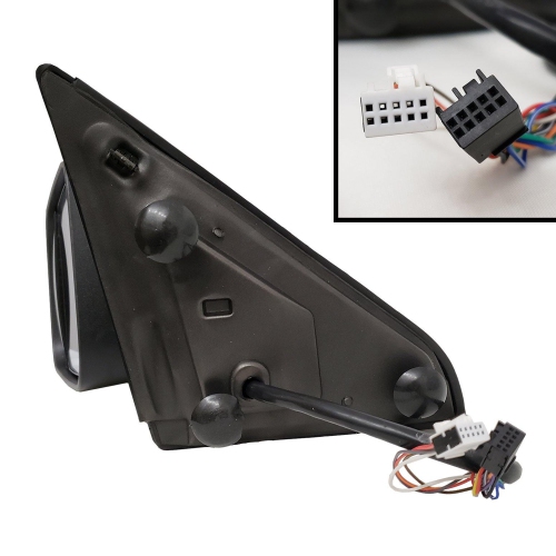 Galaxy Auto 2009-2018 Dodge Ram Power Folding Towing Mirrors - Chrome