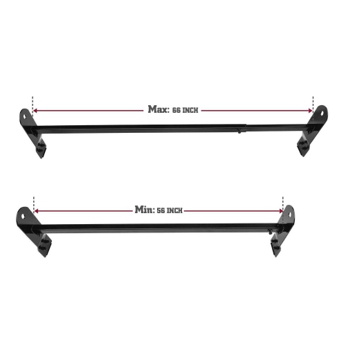 Galaxy Auto Roof Ladder Rack for Vans With Rain Gutters
