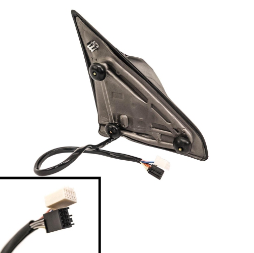 Galaxy Auto 2009-2018 Dodge Ram Manual Folding Towing Mirrors - Chrome