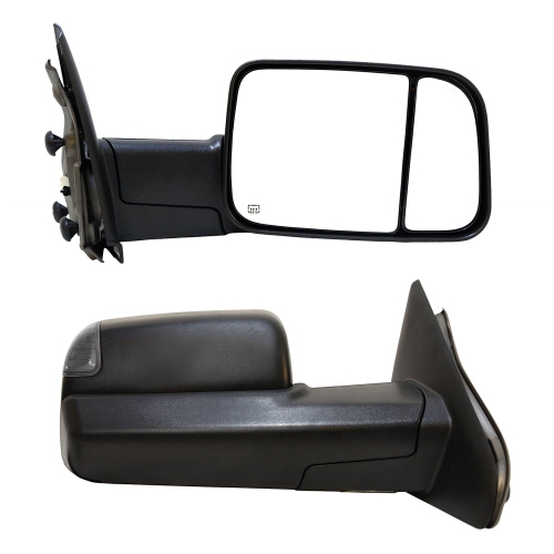 Galaxy Auto 2002-2008 Dodge Ram 1500 & 2003-2009 Ram 2500/3500 Towing Mirrors - New Style