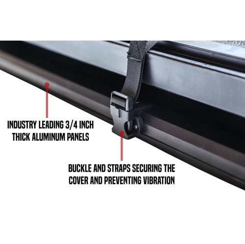 Couvre-caisse rigide à trois rabats Ford F-150 5.5 2015-2022 Galaxy Auto