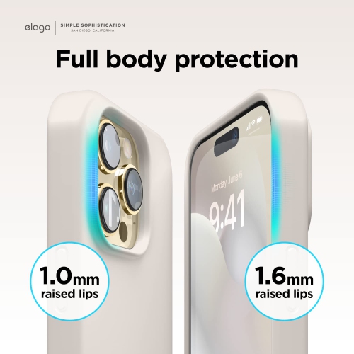 elago Compatible with iPhone 14 Pro Max Case, Liquid Silicone Case, Full Body Protective Cover, Shockproof, Slim Phone Case,
