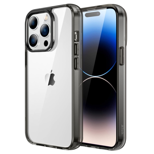 HLD  Jetech Case for Iphone 14 Pro 6.1-Inch, Shockproof Phone Bumper Cover, Anti-Scratch Clear Back (Black)