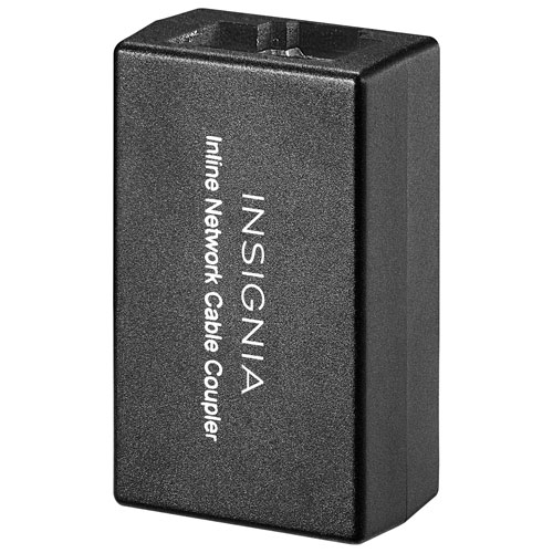 Insignia Cat-6 RJ45 Ethernet Network Cable Coupler Adapter - Black - Only at Best Buy