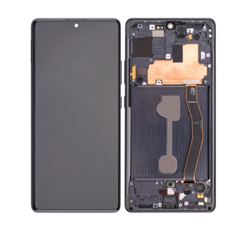 Replacement OLED Assembly With Frame Compatible For Samsung Galaxy S10 Lite (Prism Black) by ESOURCE PARTS - Refurbished condition - CA$279.74