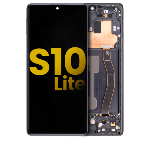 Replacement OLED Assembly With Frame Compatible For Samsung Galaxy S10 Lite (Prism Black) by ESOURCE PARTS - Refurbished condition - Image 2