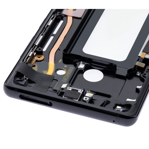 Replacement Mid-Frame Housing Compatible For Samsung Galaxy Note 8 (Black)