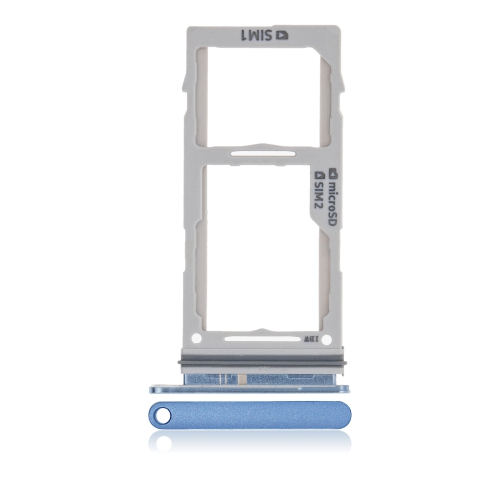 ESOURCE PARTS  Replacement Dual Sim Card Tray Compatible for Samsung Galaxy S10 / S10 Plus / S10E (Blue)
