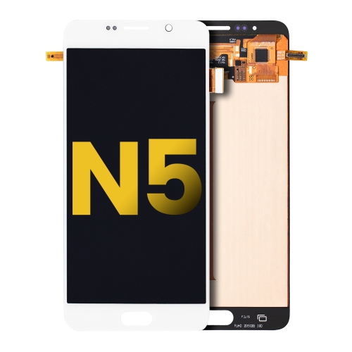 Replacement OLED Assembly Without Frame Compatible For Samsung Galaxy Note 5 (White Pearl) by ESOURCE PARTS - Refurbished condition - Image 2