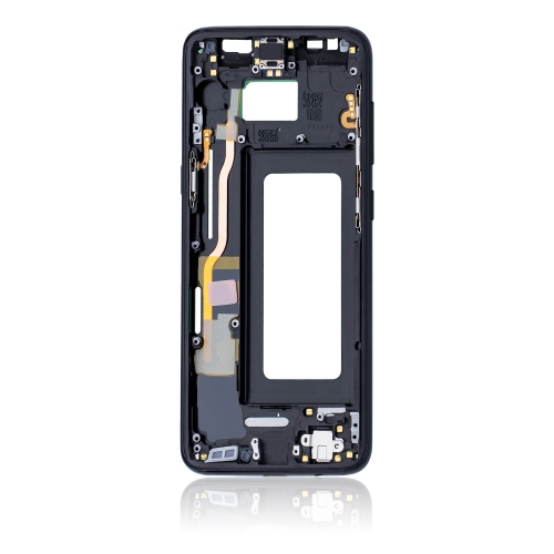 Replacement Mid-Frame Housing Compatible For Samsung Galaxy S8 (Midnight Black)