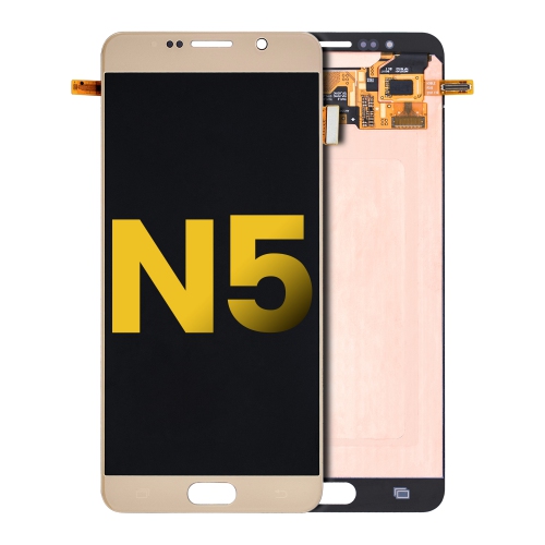 Replacement OLED Assembly Without Frame Compatible For Samsung Galaxy Note 5 (Gold Platinum) by ESOURCE PARTS - Refurbished condition - Image 2
