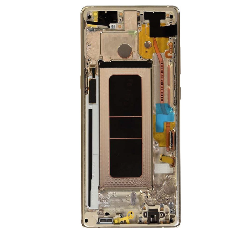 Replacement OLED Assembly With Frame Compatible For Samsung Galaxy Note 8 (Gold) by ESOURCE PARTS - Refurbished condition - Image 2