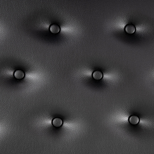 HOMCOM Tabouret de piano à hauteur réglable, siège de clavier rembourré en cuir PU avec boutons touffetés et pieds en bois de caoutchouc brillant,