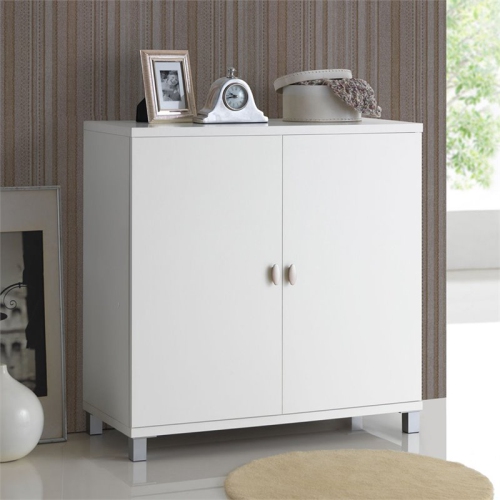 Baxton Studio Marcy Multipurpose Entryway Storage Cabinet in White