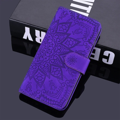 CaseWorld Étui portefeuille pour iPhone 14 PLUS en cuir de qualité supérieure avec fentes pour cartes fermeture magnétique support à rabat - Violet