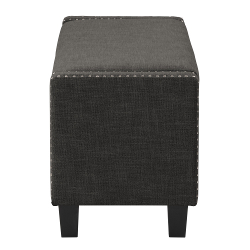 Pouf de stockage en tissu Boston