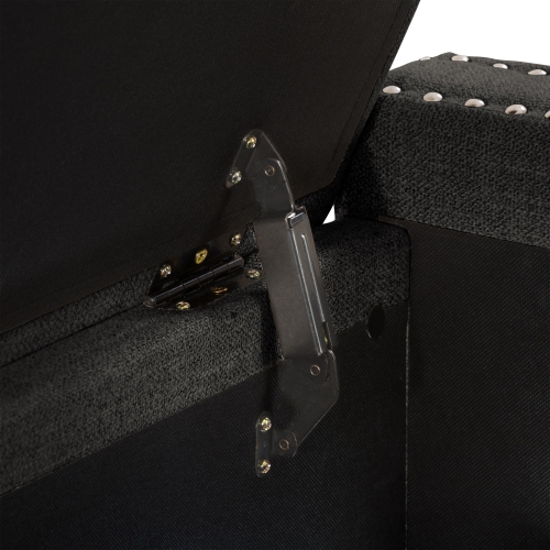 Pouf de stockage en tissu Boston