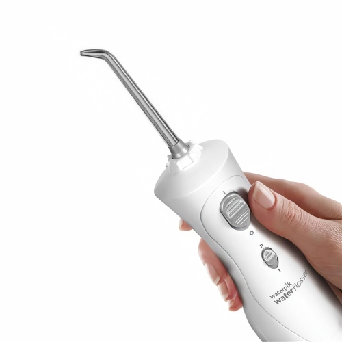 Waterpik Cordless Pearl Rechargeable Portable Water Flosser for Teeth, Gums, Braces Care and Travel with 4 Flossing Tips, ADA Accepted, WF-13 White