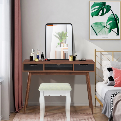 Costway 30"X22"Wall Mount Bathroom Mirror Rectangular Vanity Mirror Vertical Horizontal