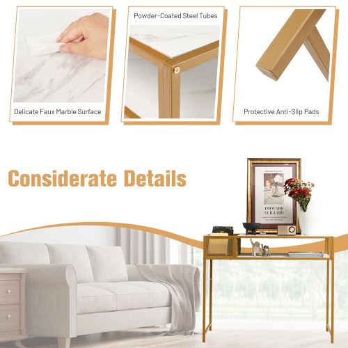Costway Console Entryway Table Long Couch Side Table Narrow for Hallway, Living Room