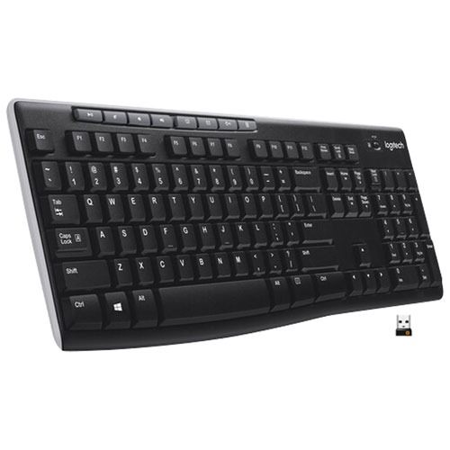 Logitech K270 Wireless Keyboard - Black