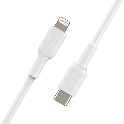 Belkin 1m USB-C/Lightning Cable - White - (CAA003BT1MWH)