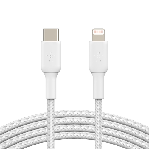 BELKIN  Braided 2M (6.6 Ft.) USB-C/lightning Cable - - (Caa004Bt2Mwh) In White I absolutely love this cable ,I own two so far and it very durable and lengthwise is perfect better than