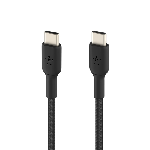 Belkin Braided 1m USB-C/USB-C Cable - Black - (CAB004BT1MBK)
