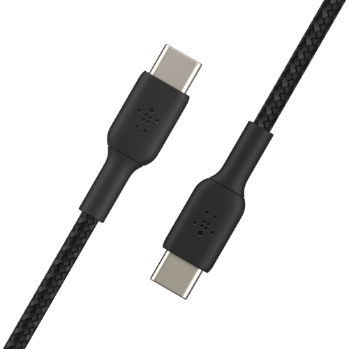 Belkin Braided 1m USB-C/USB-C Cable - Black - (CAB004BT1MBK)