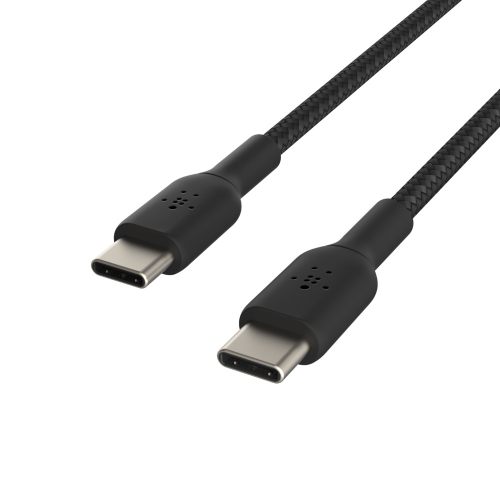 Belkin Braided 1m USB-C/USB-C Cable - Black - (CAB004BT1MBK)