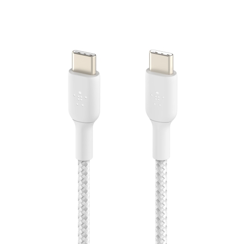 Belkin Braided 1m USB-C/USB-C Cable - White - (CAB004BT1MWH)