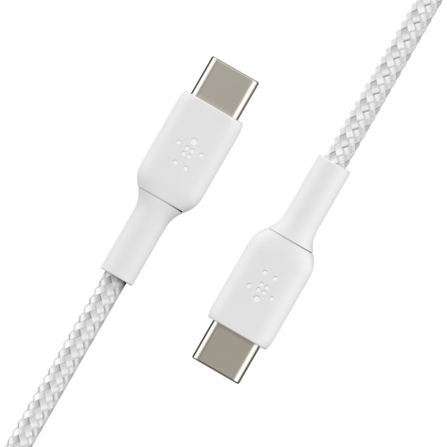 Belkin Braided 1m USB-C/USB-C Cable - White - (CAB004BT1MWH)
