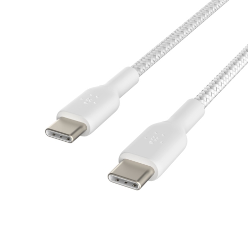 Belkin Braided 1m USB-C/USB-C Cable - White - (CAB004BT1MWH)
