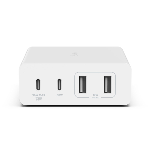 Belkin Boost Charge Pro 108W 4-Port GaN Charger with 2m Power Cord - White -