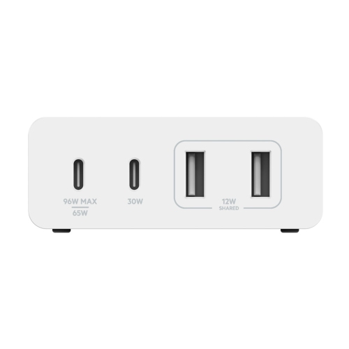 Belkin Boost Charge Pro 108W 4-Port GaN Charger with 2m Power Cord - White -