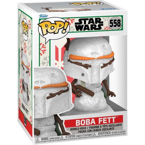 Image 1 de 1.. Figurine Pop Star Wars Holiday de 3.75 po - Bonhomme de neige Boba Fett no 558