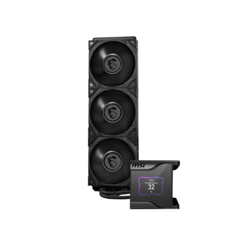 MSI MEG CoreLiquid S360 - AIO CPU Liquid Cooler - 2.4" IPS Display - LGA 1700 Ready - 360mm Radiator - Triple 120mm Silent Gale P12 Fans