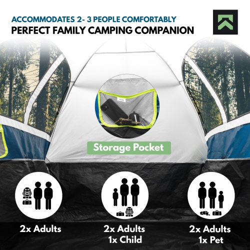 Truck Bed Tent, Pickup Truck Tent, Truck Bed Camping Tent for 2 Adults, Tent for Tailgate with Rainfly and Storage Bag, Fits Trucks Beds w/ Lengths