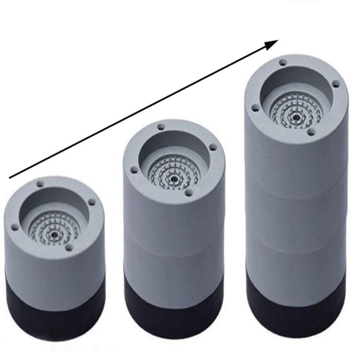 Coussinets anti-vibrations avec poignée de bande de roulement de réservoir, 4 coussinets + niveau – Les socles pour laveuse et sécheuse s'adaptent à