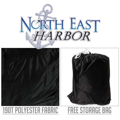 Superior Riding Lawn Mower Tractor Cover Fits Decks up to 62" - Black - 420D Polyester Oxford PU Coated Water and Sunray Resistant Storage Cover -