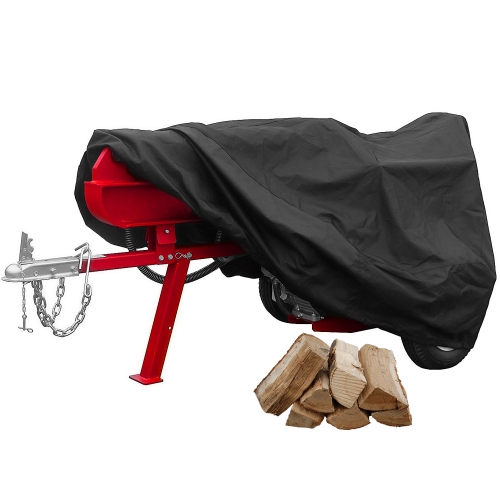 NORTH EAST HARBOR  Premium Waterproof Gas Log Splitter Cover - (65" X 60" X 30") - Superior All Weather Protection Storage Cover - In Black