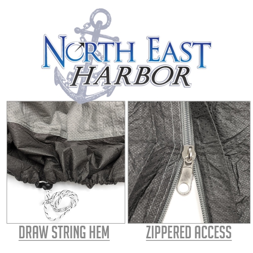 Housse pour fontaine d’eau de jardin North East Harbor - 48 prof. X 68 haut. - matériau respirant, protection moiré, et housse de rangement