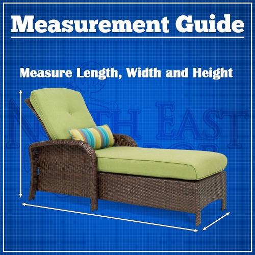 Housse de chaise longue de patio extérieure – 86 long. X 36 larg. X 32 haut. – matériau respirant, protection moiré et housse de rangement résistante