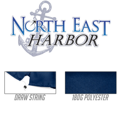 North East Harbor Umbrella Cover for Protective Storage 10' Ft Hanging Umbrella Offset Blue