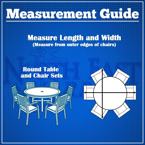 Round Patio Table and Chair Set Outdoor Furniture Cover - 108" Diameter x 29"H - Breathable Material, Sunray Protected, and Weather Resistant Storage