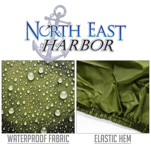 North East Harbor Superior Riding Lawn Mower Tractor Cover Fits Decks up to 54" - Green - 420D Polyester Oxford PU Coated Water and Sunray Resistant