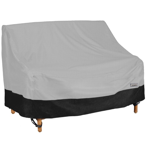 Outdoor Patio Loveseat Sofa Furniture Cover - 54"W x 38"D x 35"H - Breathable Material, Sunray Protected, and Weather Resistant Storage Cover - Gray